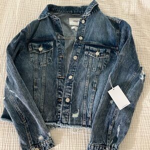 Vermet distressed Jean jacket nwt